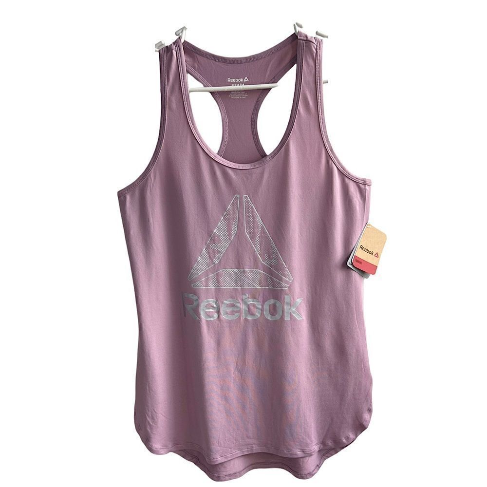 Reebok Legend Singlet Mint Mauv Racerback Workout Tank Top NWT